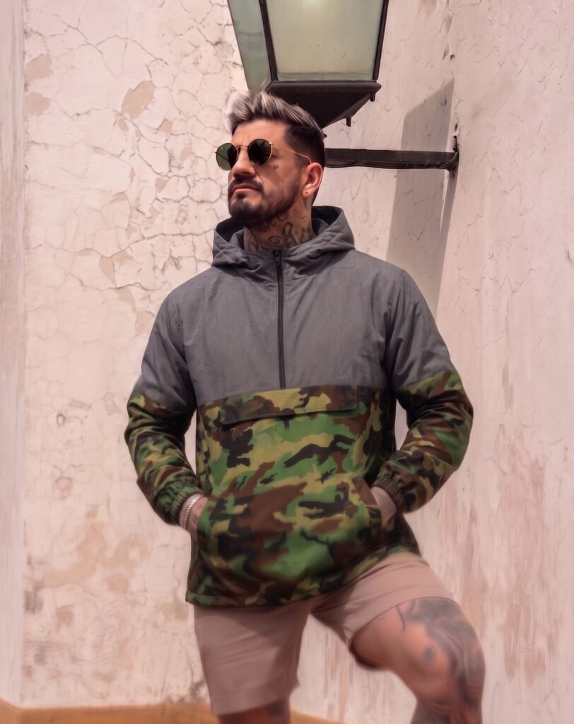 Anorak Oversize Gabardina Premium- GREY CAMU
