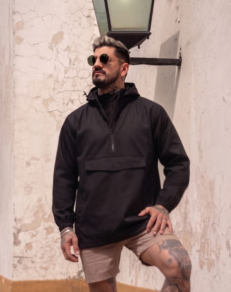 Anorak Oversize Gabardina Premium- BLACK
