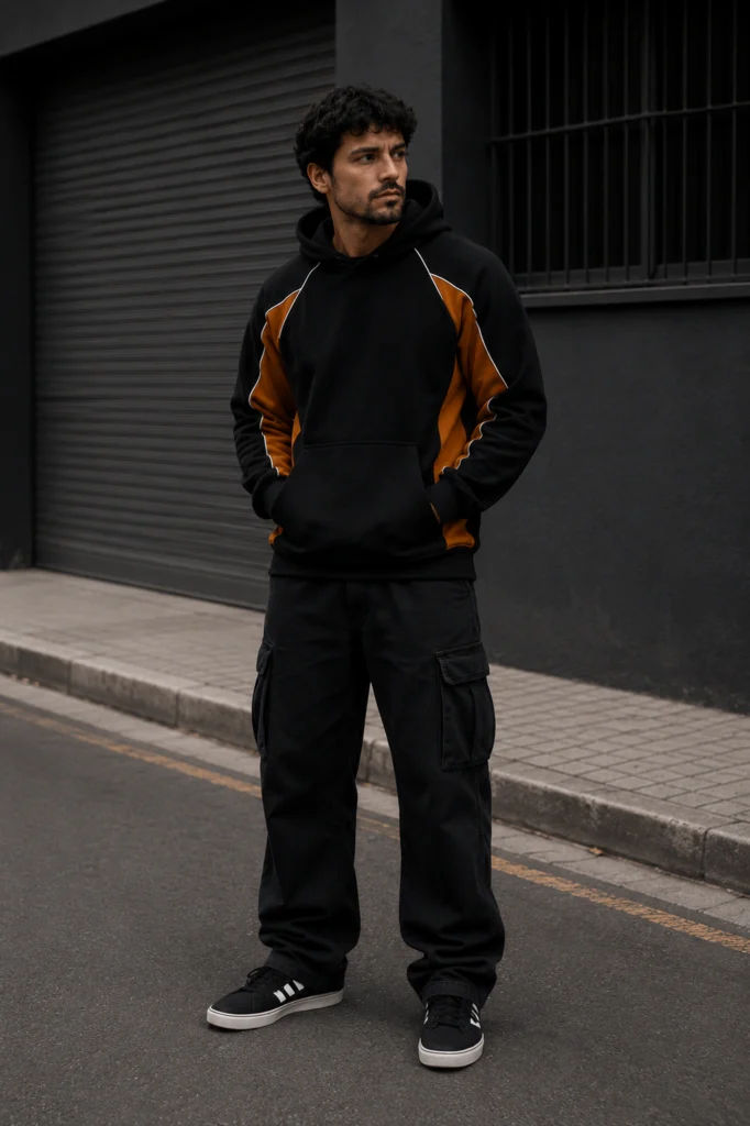 Buzo Sport Oversize BLACK & BROWN